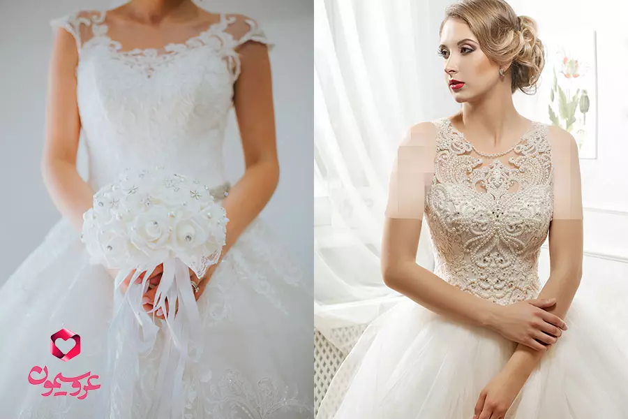 انتخاب مدل یقه لباس عروس