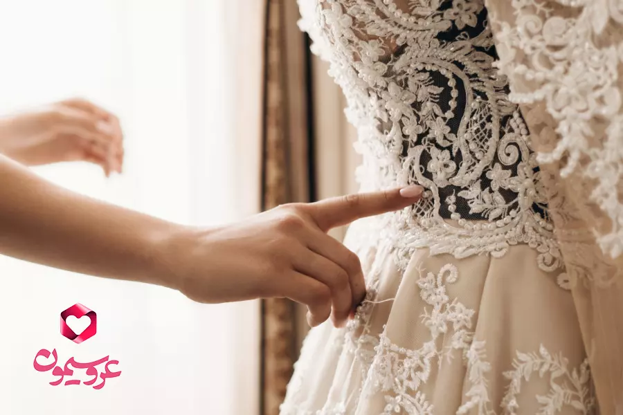بهترین جنس پارچه‌های مناسب لباس عروس-پارچه دانتل
