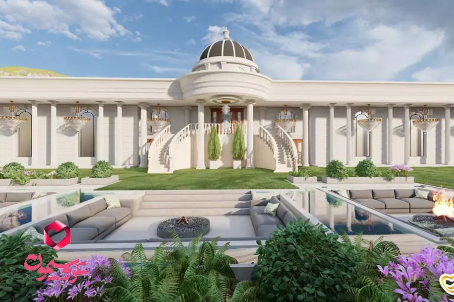باغ تالار عهد ایرانی ، زیباترین باغ تالار گرمدره
