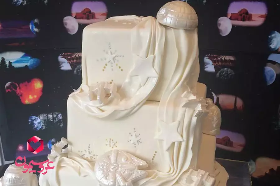 کیک عروسی فانتزی
