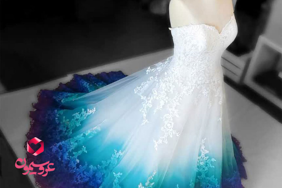 لباس عروس رنگی ؛ انتخابی جدید و خاص برای عروسی