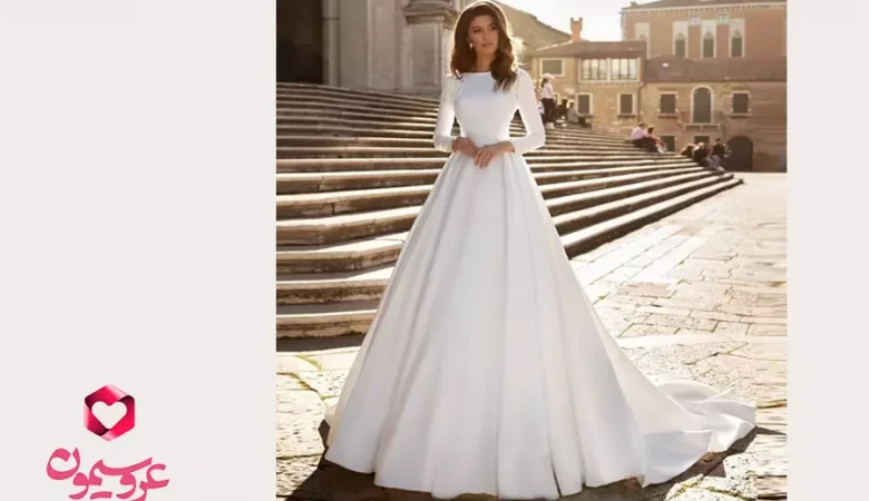 لباس عروس ای لاین؛ مدل جدید و زیبای لباس عروس
