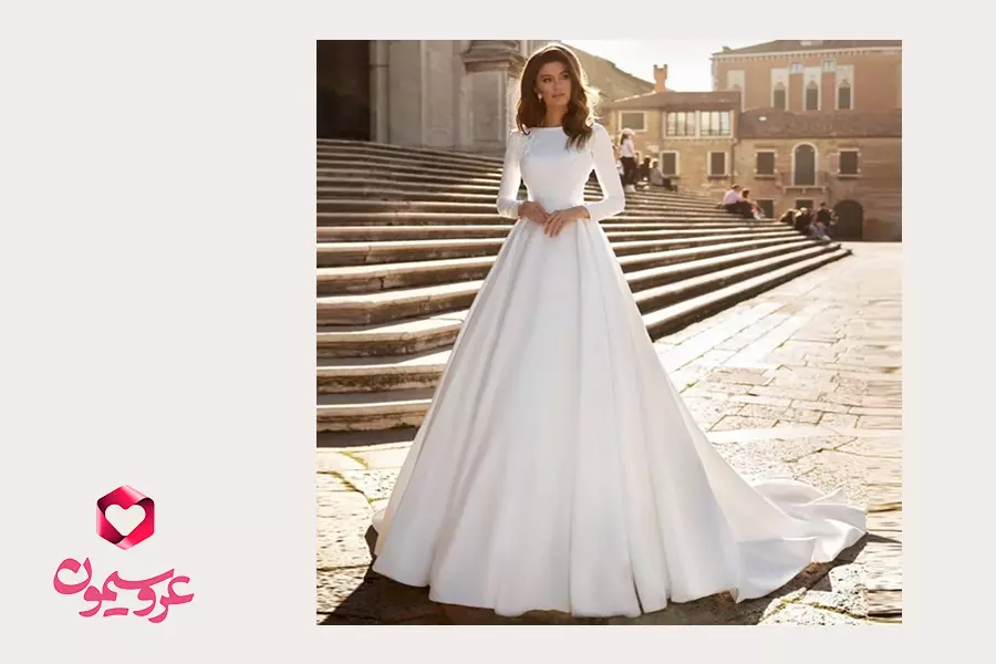 لباس عروس ای لاین؛ مدل جدید و زیبای لباس عروس